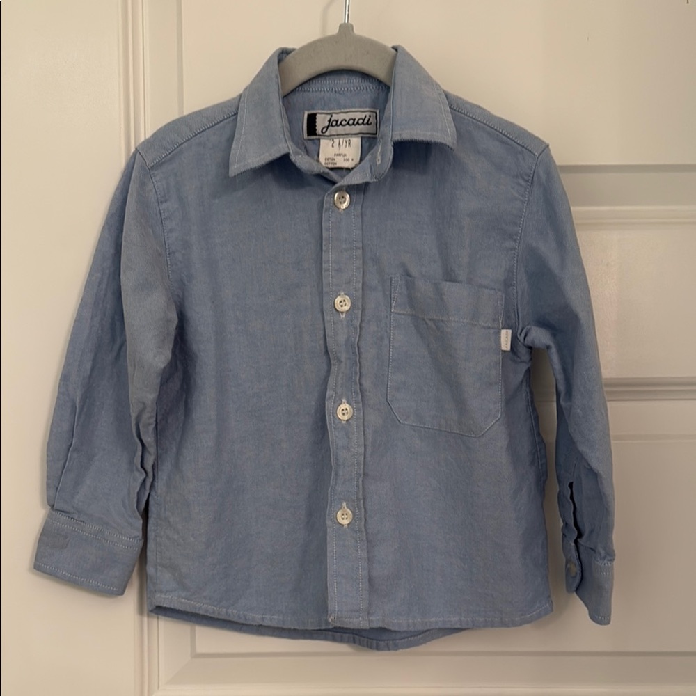 Jacadi Boys Blue Button Down Shirt